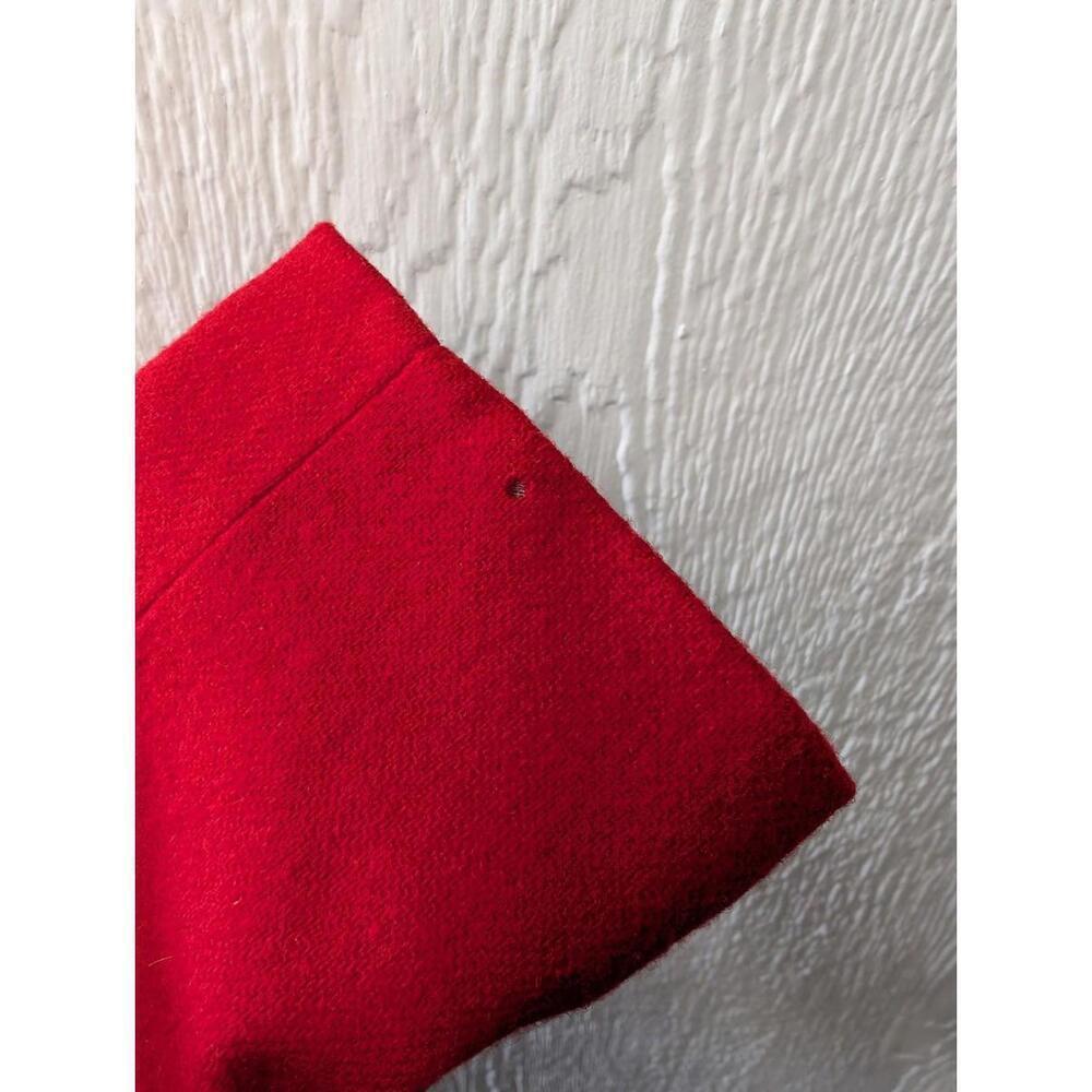 Vintage Dumas 100% Wool Red With Black Velvet Trim Blazer Sports Coat Classic - Picture 9 of 9
